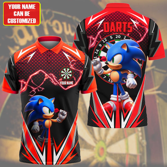 Personalized Name Sn Darts S3 Red All Over Printed Unisex Shirt S170201