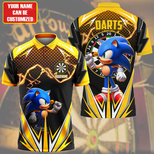 Personalized Name Sn Darts S3 Yellow All Over Printed Unisex Shirt S170201