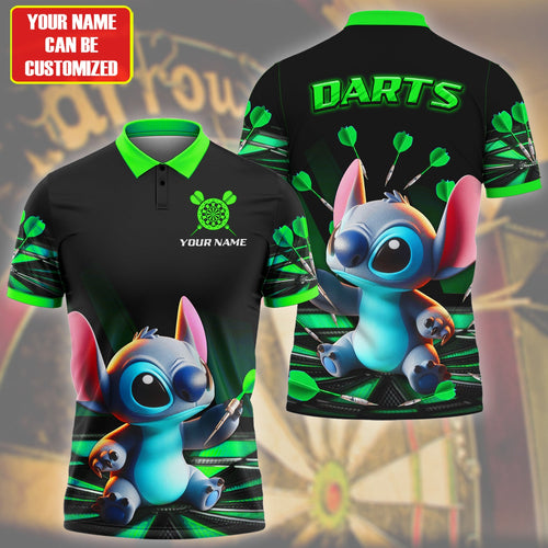 Personalized Name St Darts S16 Green Version All Over Printed Unisex Shirt S170202