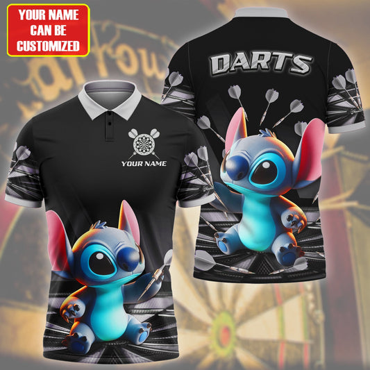 Personalized Name St Darts S16 Black Version All Over Printed Unisex Shirt S170202