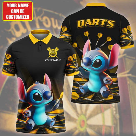 Personalized Name St Darts S16 Yellow Version All Over Printed Unisex Shirt S170202