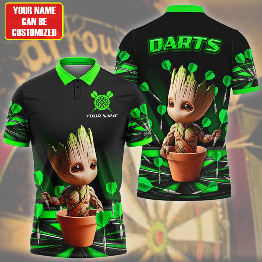 Personalized Name Gr Darts V7 Green Version All Over Printed Unisex Shirt S180201