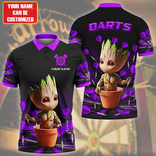 Personalized Name Gr Darts V7 Purple Version All Over Printed Unisex Shirt S180201
