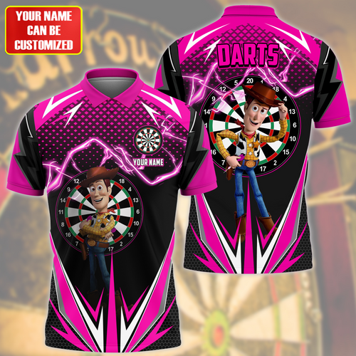 Personalized Name Wd Darts Pink Version All Over Printed Unisex Shirt S180604
