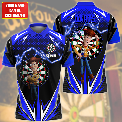 Personalized Name Wd Darts Blue Version All Over Printed Unisex Shirt S180604