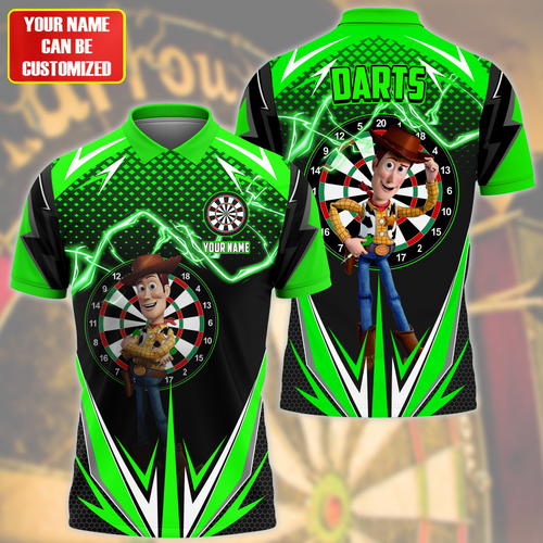 Personalized Name Wd Darts Green Version All Over Printed Unisex Shirt S180604