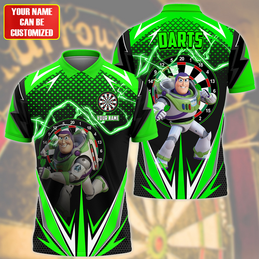Personalized Name BL Darts Green Version All Over Printed Unisex Shirt S180605