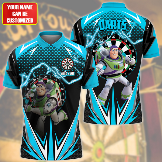 Personalized Name BL Darts Teal Version All Over Printed Unisex Shirt S180605