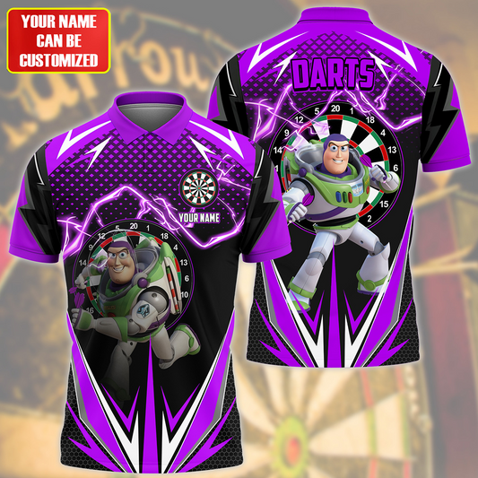 Personalized Name BL Darts Purple Version All Over Printed Unisex Shirt S180605