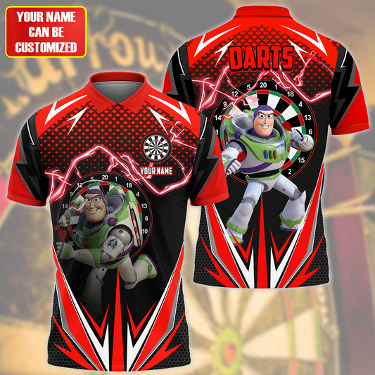 Personalized Name BL Darts Red Version All Over Printed Unisex Shirt S180605