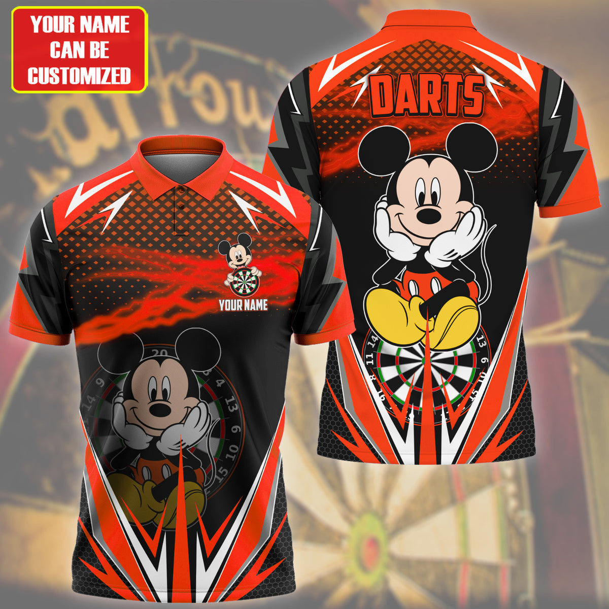 Personalized Name Mk Darts S9 Red Version All Over Printed Unisex Shirt S190607