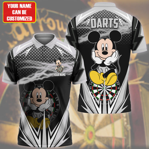 Personalized Name Mk Darts S9 Black Version All Over Printed Unisex Shirt S190607