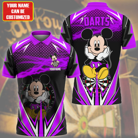 Personalized Name Mk Darts S9 Purple Version All Over Printed Unisex Shirt S190607