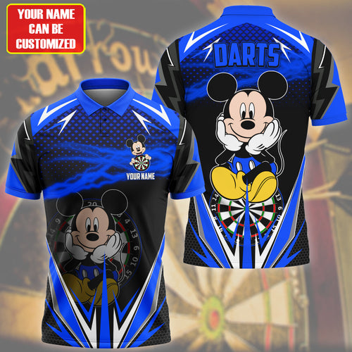 Personalized Name Mk Darts S9 Blue Version All Over Printed Unisex Shirt S190607