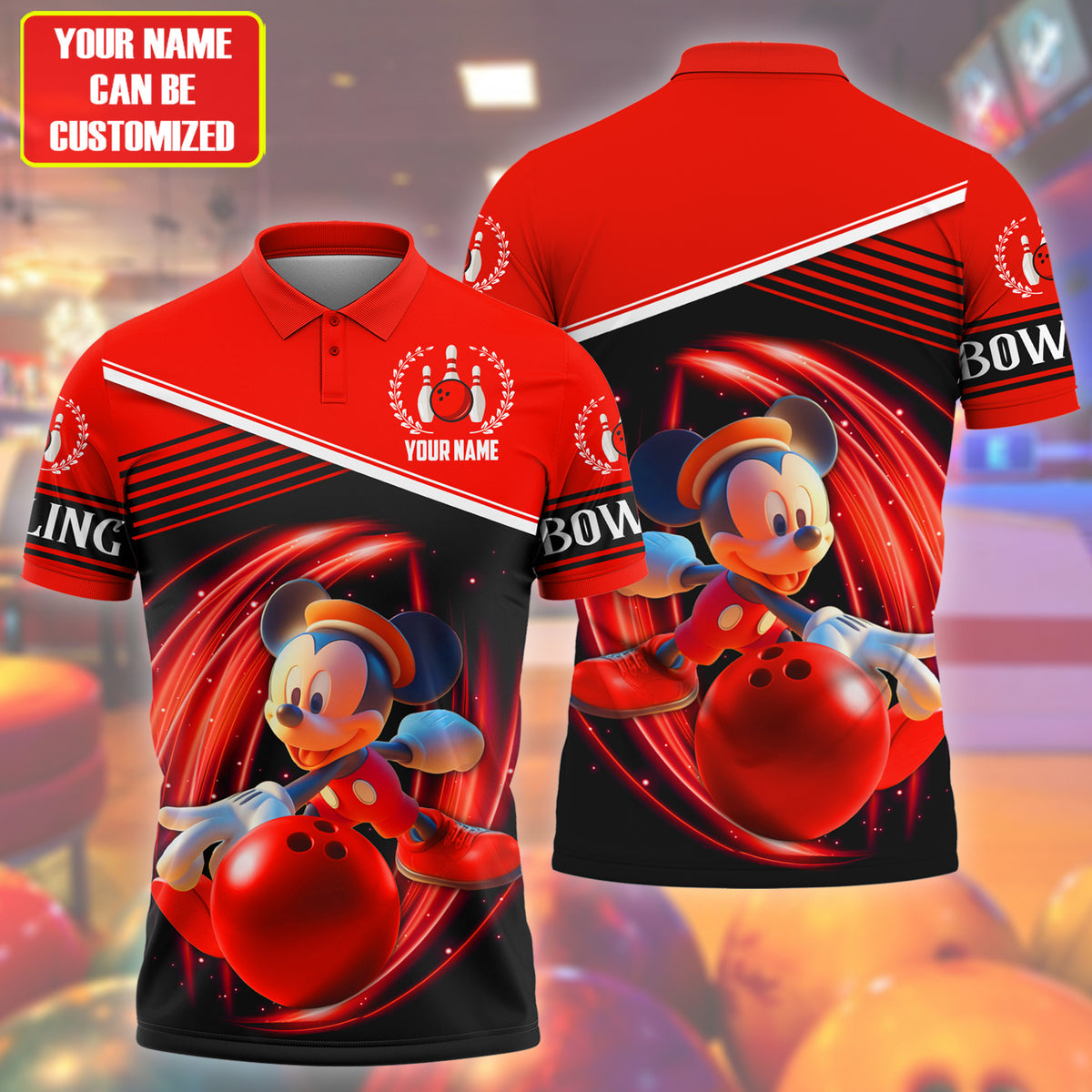 Personalized Name MK Bowling S3 All Over Printed Unisex Shirt S200510