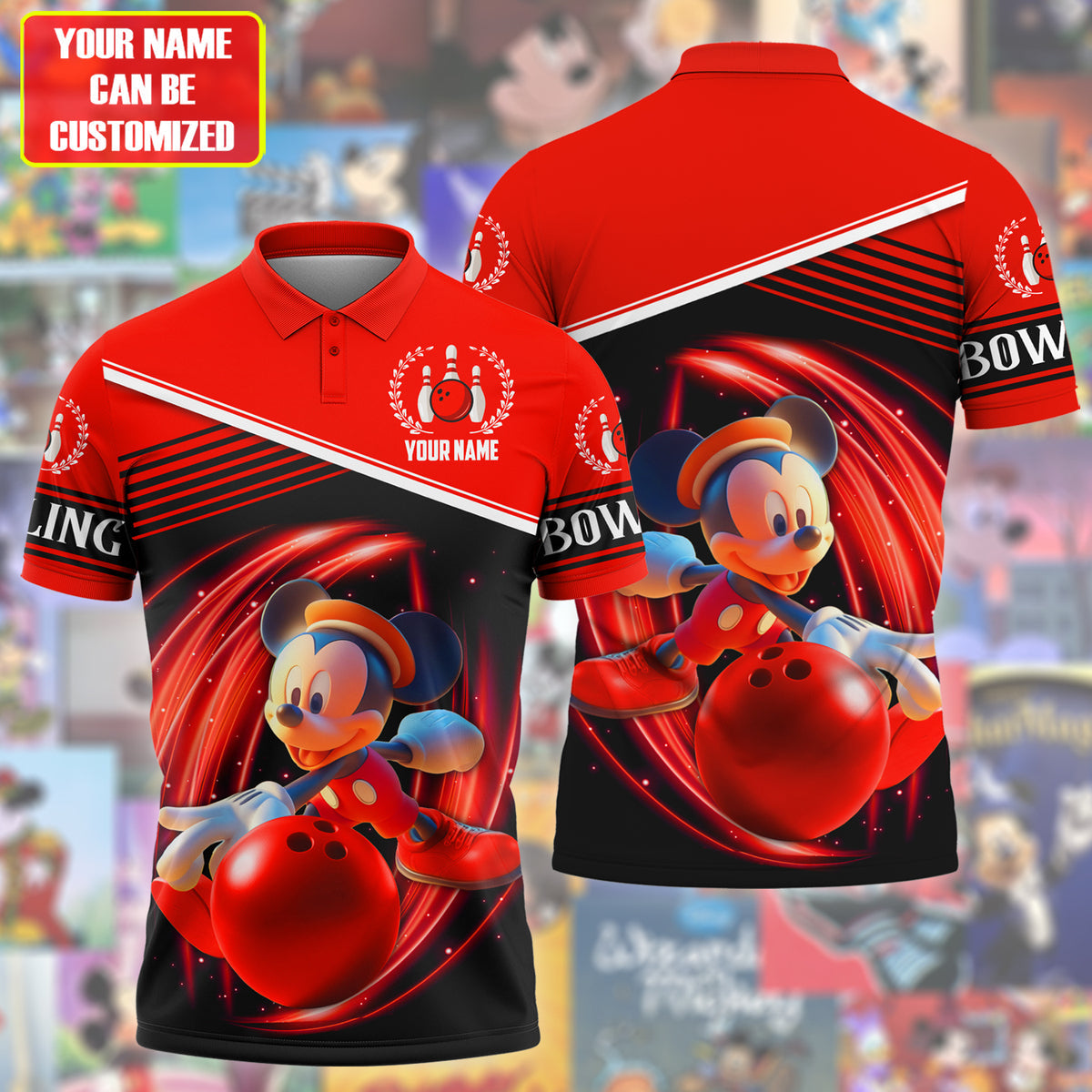 Personalized Name MK Bowling S3 All Over Printed Unisex Shirt S200510