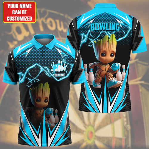 Personalized Name Gr Bowling S3 Teal Version All Over Printed Unisex Shirt S200513