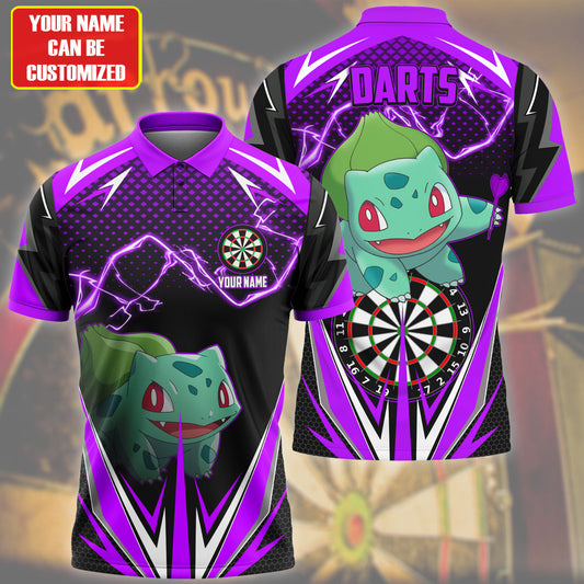 Personalized Name Bbs Darts Purple Version All Over Printed Unisex Shirt S210208