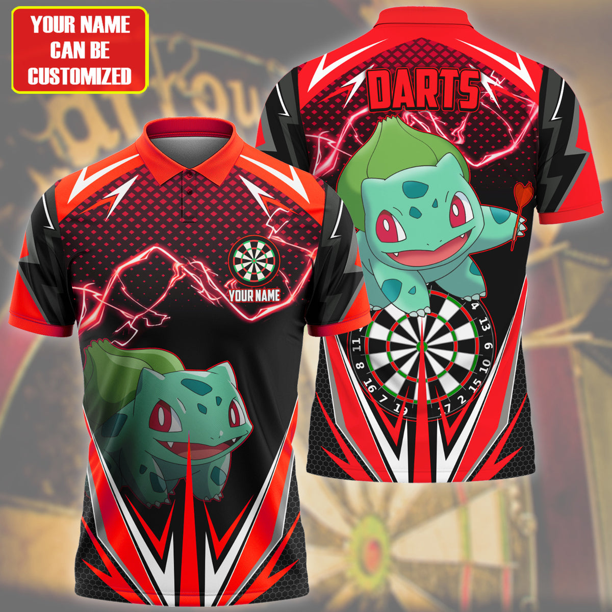 Personalized Name Bbs Darts Red Version All Over Printed Unisex Shirt S210208