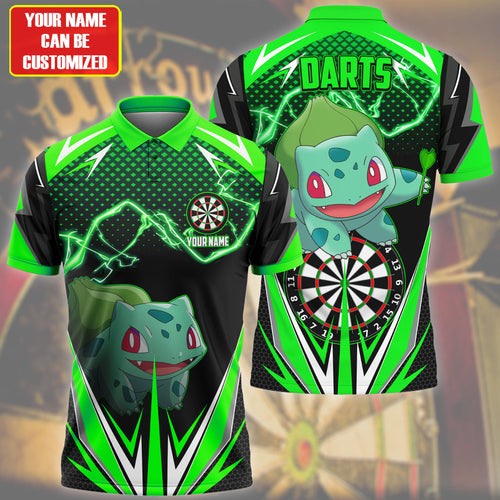 Personalized Name Bbs Darts Green Version All Over Printed Unisex Shirt S210208