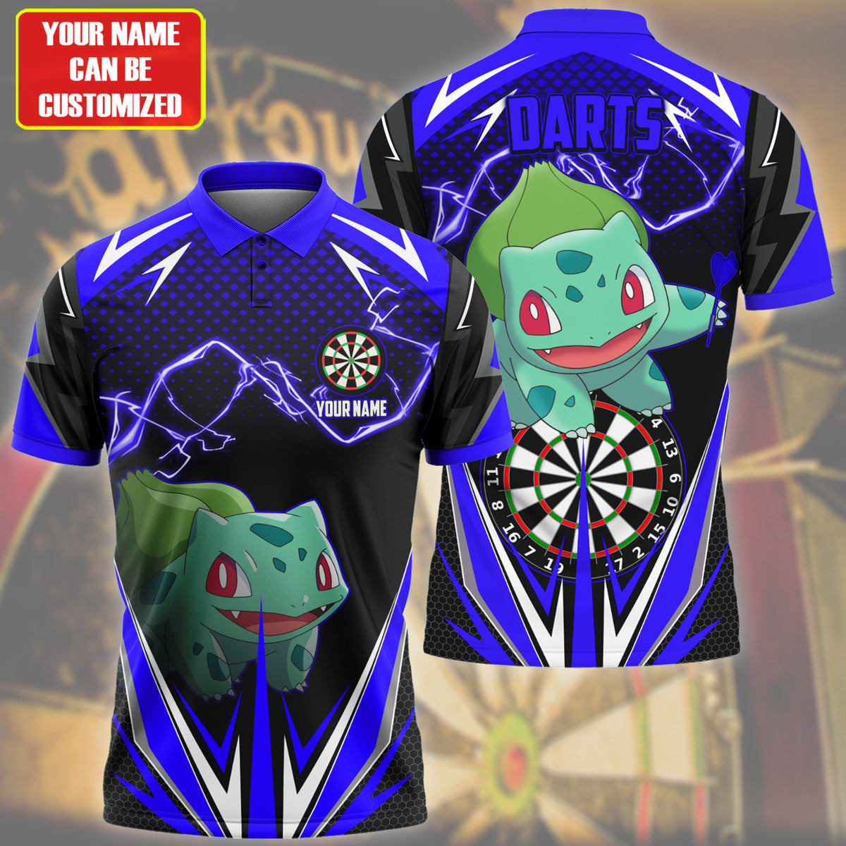 Personalized Name Bbs Darts Blue Version All Over Printed Unisex Shirt S210208