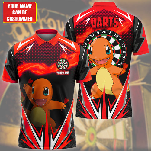 Personalized Name Htkg Darts Red Version All Over Printed Unisex Shirt S210209