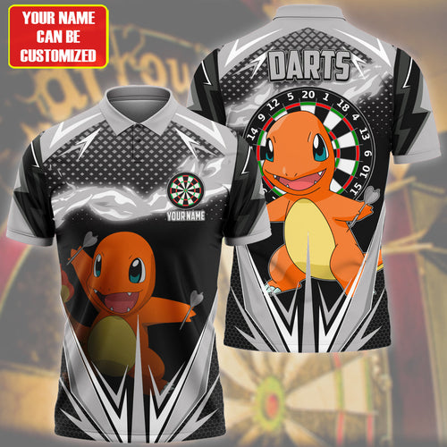 Personalized Name Htkg Darts Black Version All Over Printed Unisex Shirt S210209