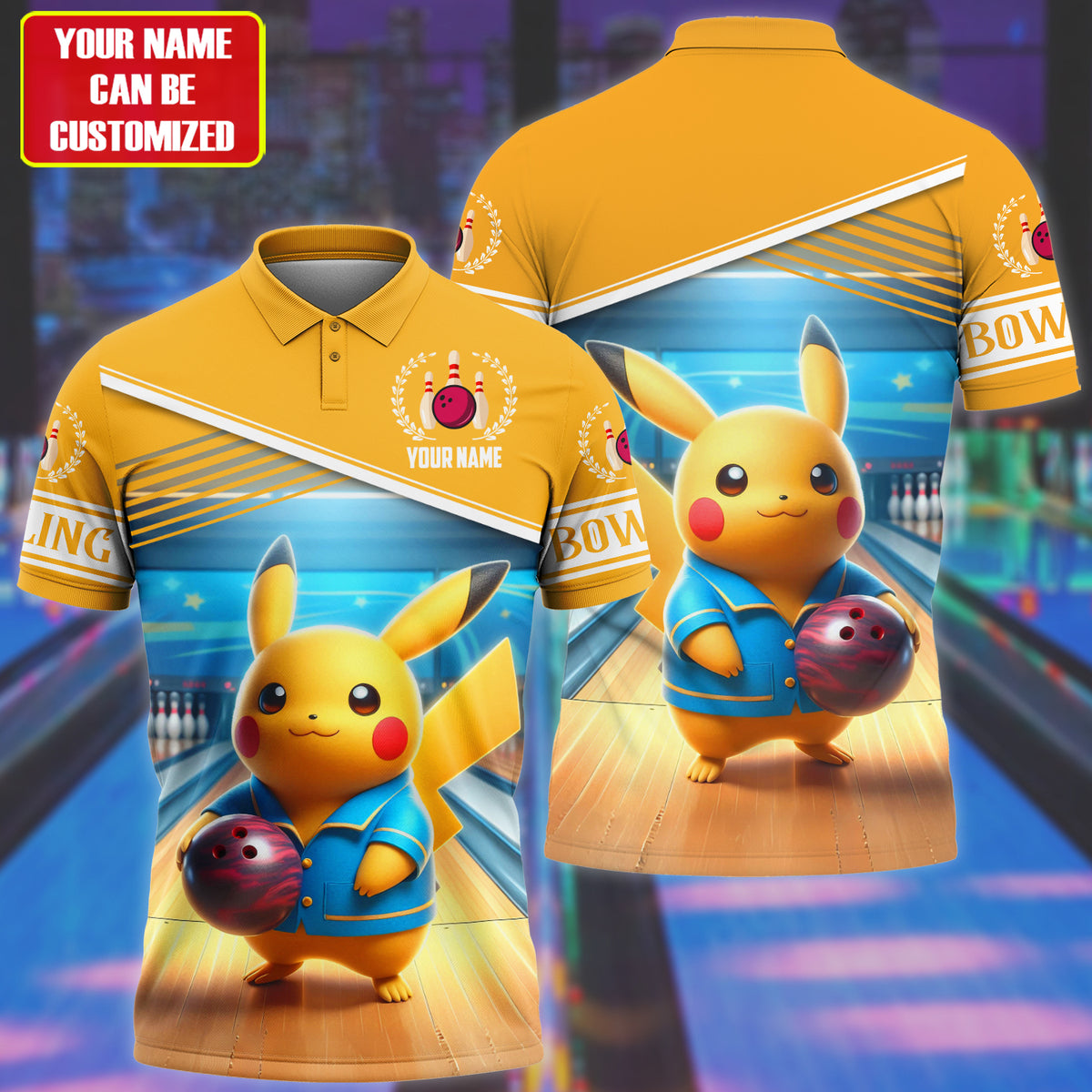 Personalized Name Pkc Bowling All Over Printed Unisex Shirt S210503