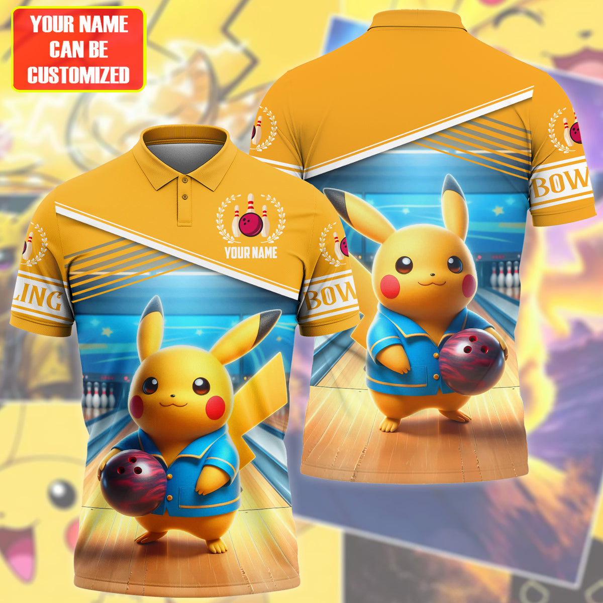 Personalized Name Pkc Bowling All Over Printed Unisex Shirt S210503