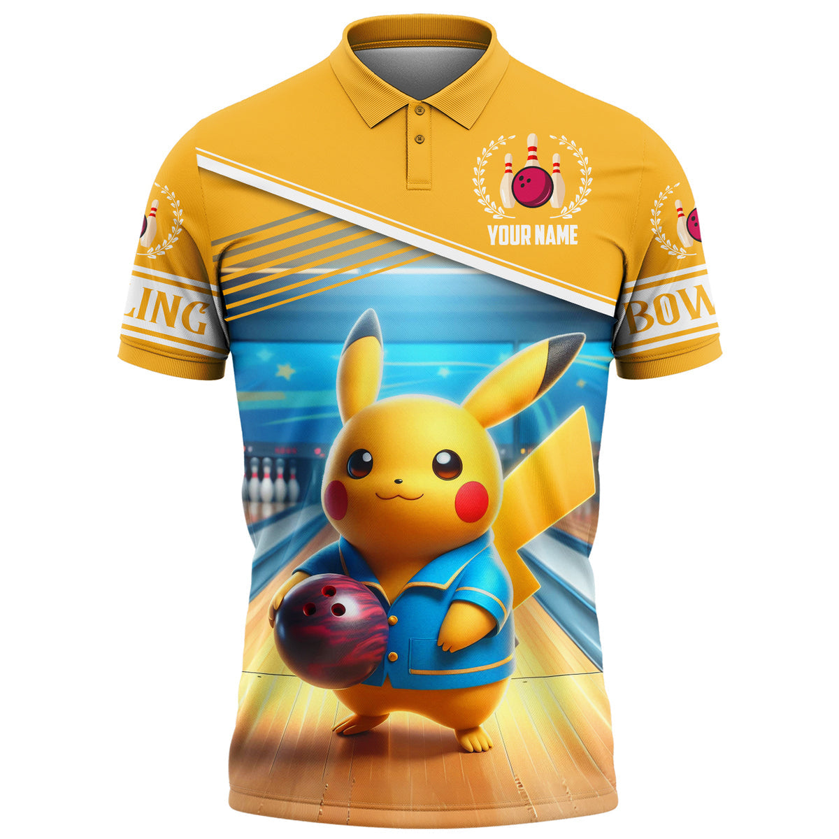 Personalized Name Pkc Bowling All Over Printed Unisex Shirt S210503