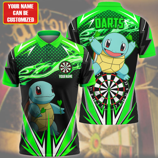 Personalized Name Sq Darts Green Version All Over Printed Unisex Shirt S220208