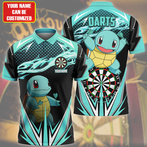 Personalized Name Sq Darts Teal Version All Over Printed Unisex Shirt S220208