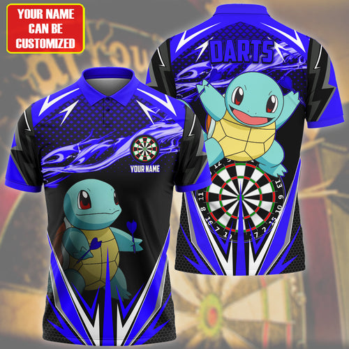 Personalized Name Sq Darts Blue Version All Over Printed Unisex Shirt S220208