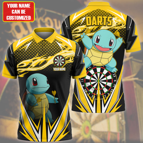 Personalized Name Sq Darts Yellow Version All Over Printed Unisex Shirt S220208