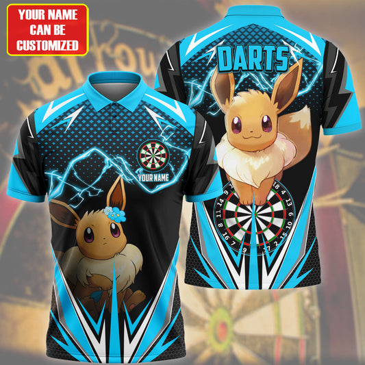 Personalized Name Ev Darts Teal Version All Over Printed Unisex Shirt S220209