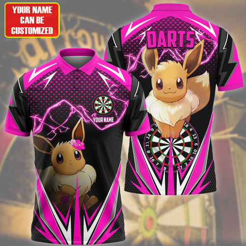 Personalized Name Ev Darts Pink Version All Over Printed Unisex Shirt S220209