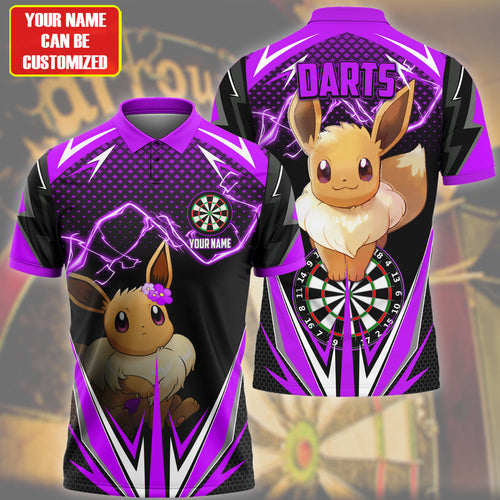Personalized Name Ev Darts Purple Version All Over Printed Unisex Shirt S220209