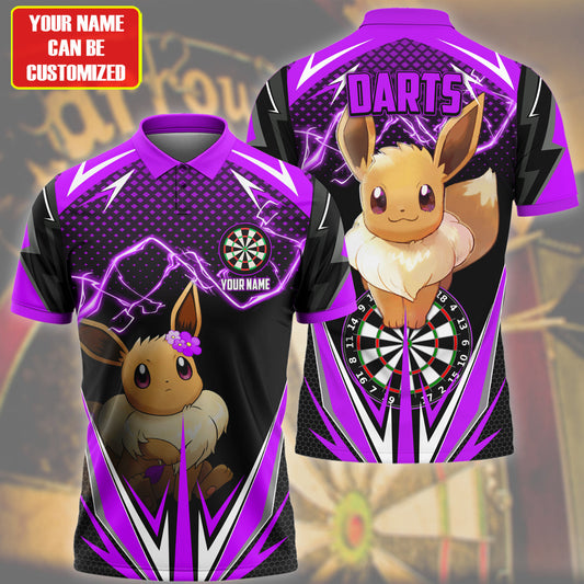 Personalized Name Ev Darts Purple Version All Over Printed Unisex Shirt S220209