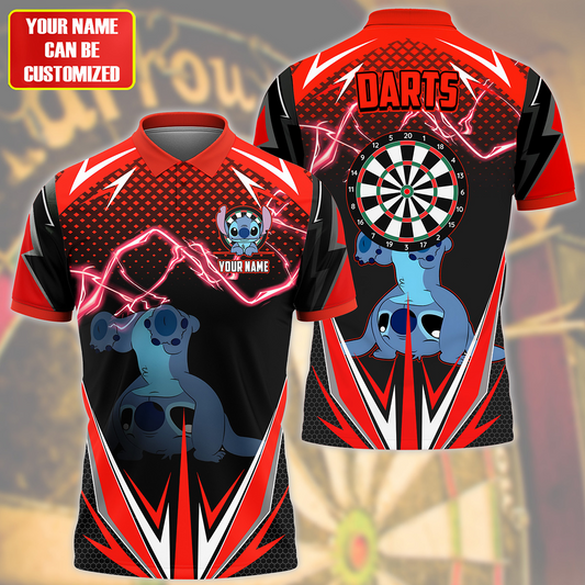 Personalized Name St Darts S5 Red Version All Over Printed Unisex Shirt S220505