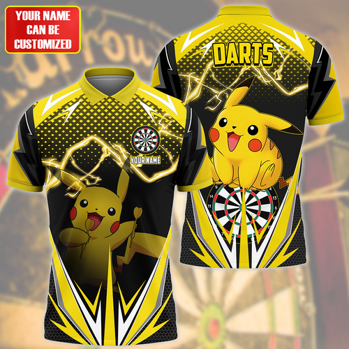 Personalized Name Pkc Darts S2 Yellow Version All Over Printed Unisex Shirt S230505