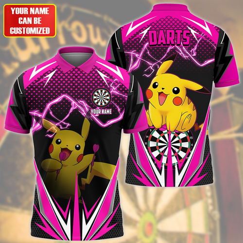 Personalized Name Pkc Darts S2 Pink Version All Over Printed Unisex Shirt S230505