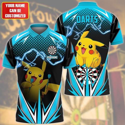 Personalized Name Pkc Darts S2 Teal Version All Over Printed Unisex Shirt S230505