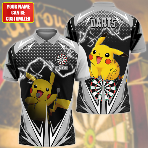 Personalized Name Pkc Darts S2 Black Version All Over Printed Unisex Shirt S230505