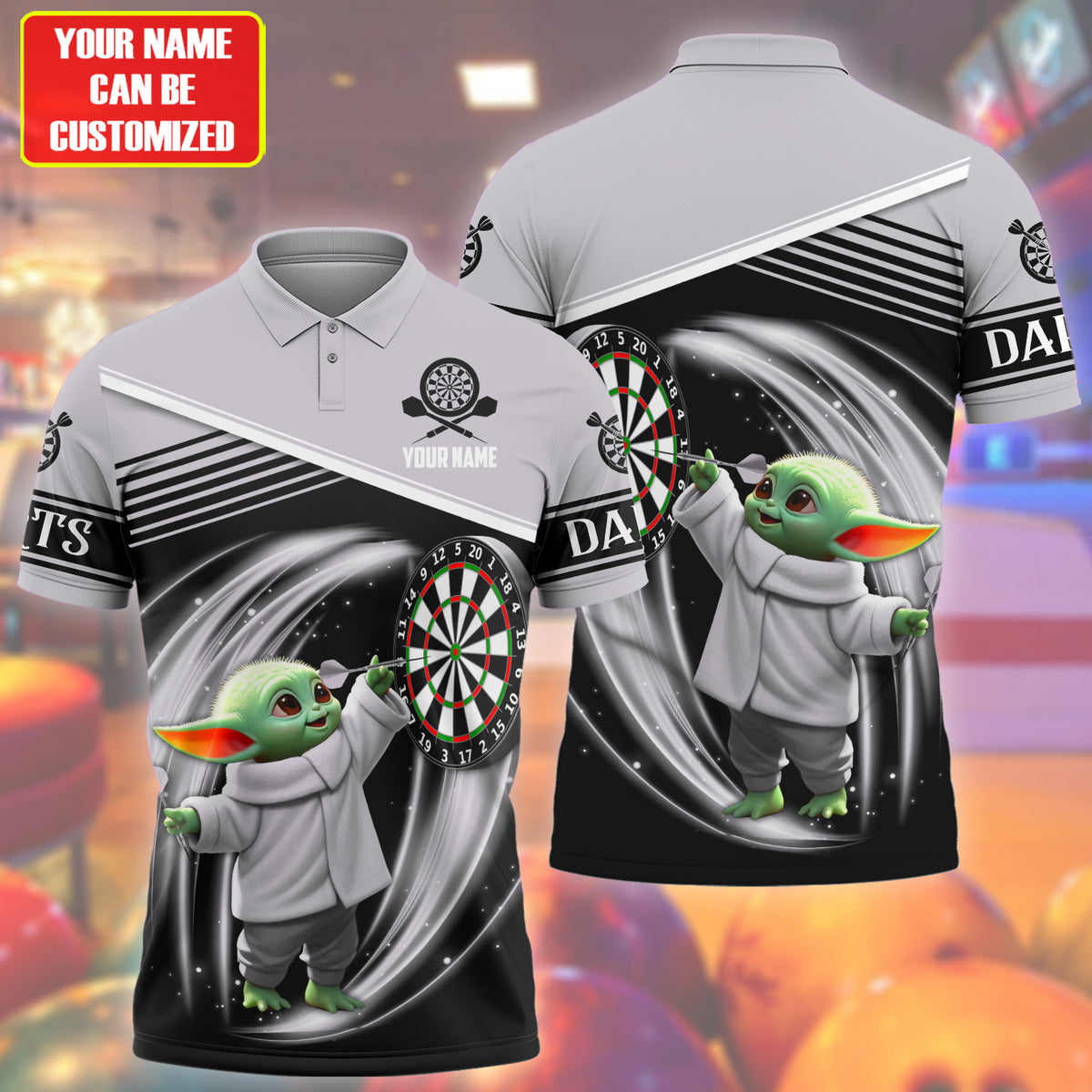 Personalized Name Yd Darts S2 Black Version All Over Printed Unisex Shirt S230506
