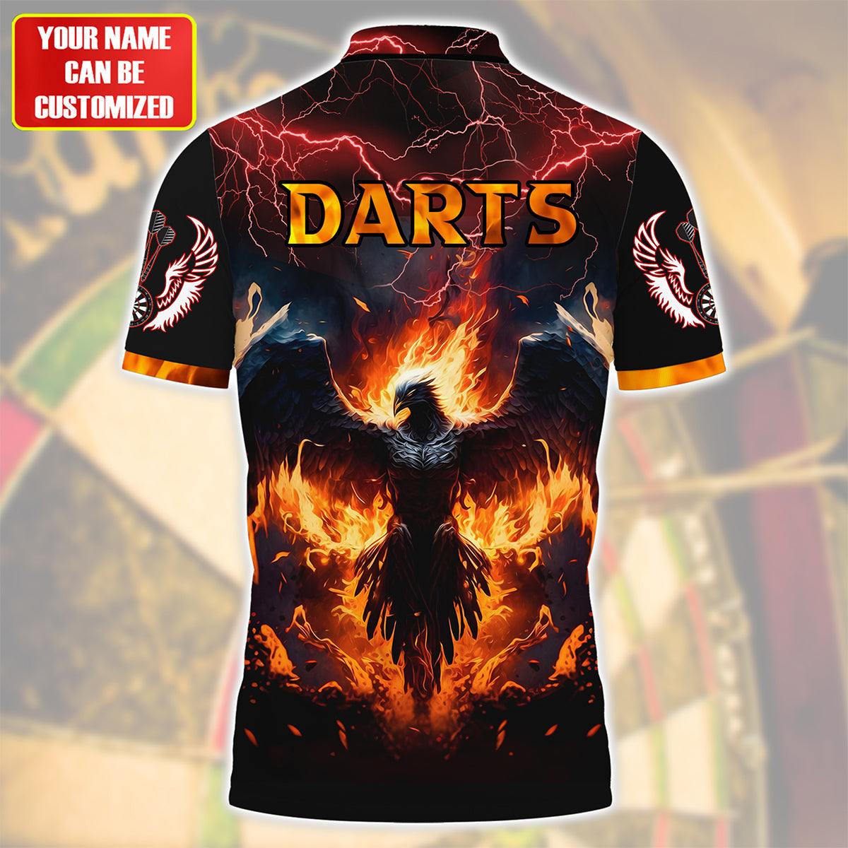 Personalized Name Phoenix Darts All Over Printed Unisex Shirt S250401