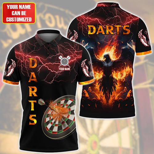 Personalized Name Phoenix Darts All Over Printed Unisex Shirt S250401