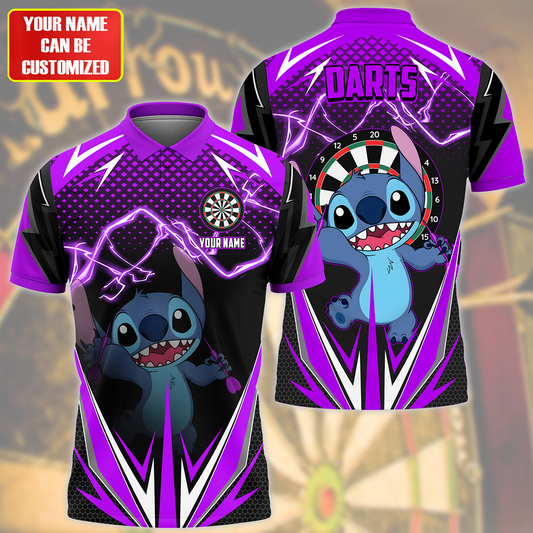 Personalized Name St Darts S6 Purple Version All Over Printed Unisex Shirt S250501