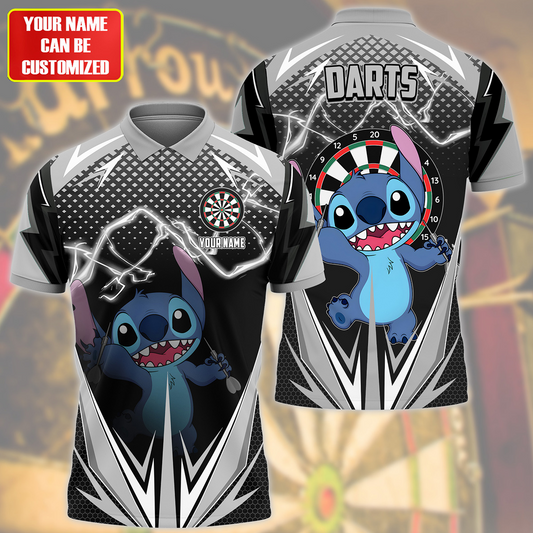 Personalized Name St Darts S6 Black Version All Over Printed Unisex Shirt S250501