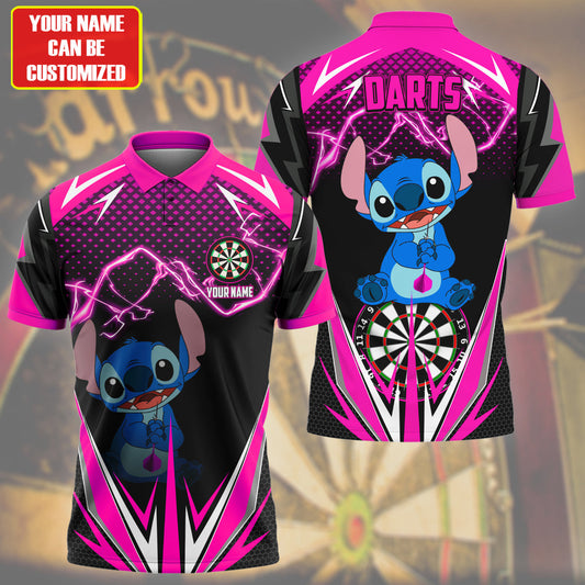 Personalized Name St Darts Pink Version All Over Printed Unisex Shirt S260402