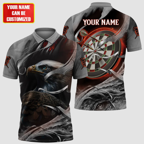 Dartboard Eagle Orange Version Personalized Name 3D Shirt For Darts Player SH200610